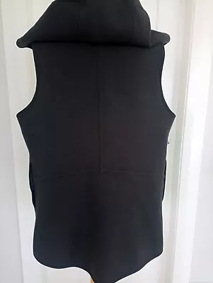Buy Lululemon Black /Grey Athletica Reversible Sleeveless  Hoodie Size UK 12 • 24.99£