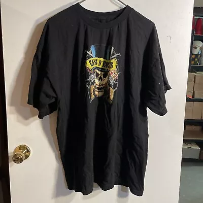 Buy U8 Guns And Roses T-Shirt Color Black Size XXL CI32 • 2.89£