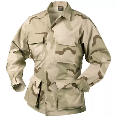 Buy Helikon Genuine Bdu Tactical Combat Mens Shirt Army Jacket 3-colour Desert Camo • 32.95£
