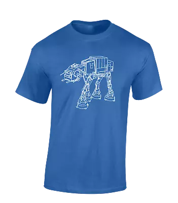 Buy At-at Graphics Mens T Shirt Cool Star Trooper Jedi Storm Wars Design Yoda Top • 7.99£