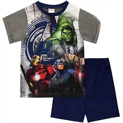 Buy Bnwt Great Quality Boys Marvel Avengers Shorts Pyjama Set Pyjamas Age 3-4 Years • 8.99£