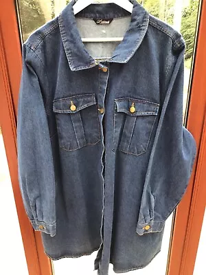 Buy Fabulous Ladies 🩷 YOURS Swing/Flared Blue Jean Jacket Size 26-28 • 14.99£