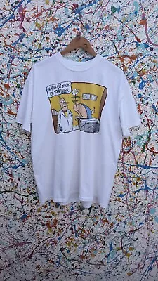 Buy Vintage Art Tee Comedy T-shirt Graphic Print 90s XL Single Stitch Cummings 1992 • 35£