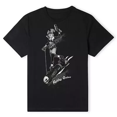 Buy Official DC Comics Batman Harley Quinn Gotham T-Shirt • 17.99£