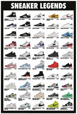 Buy Impact Merch. Poster: Sneaker Legends - Collection 610mm X 915mm #426 • 8.16£