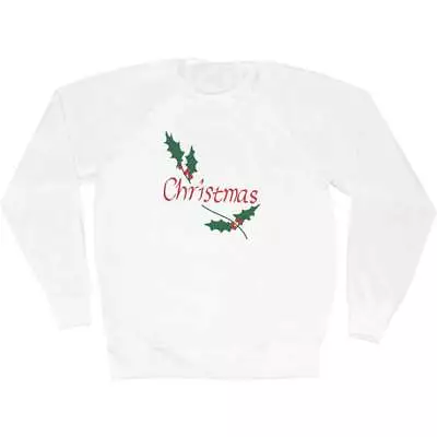 Buy 'Christmas Holly' Adult Sweatshirt / Sweater / Jumper (SW041536) • 19.99£