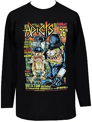 Buy Mens Punk Long Sleeve Top The Adicts 1977 British Punk Police Droog Lowbrow • 21.95£