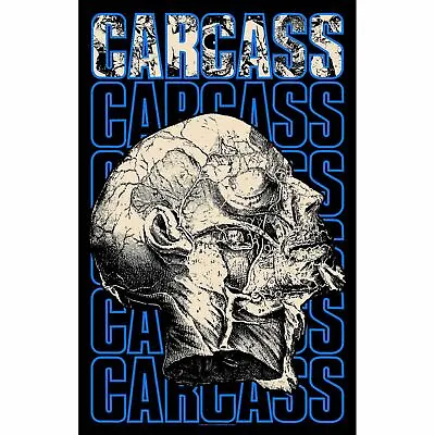 Buy Carcass Necro Head Poster Flag Fabric Textile Wall Banner Official Band Merch • 22.13£