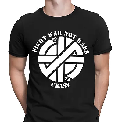 Buy Crass Fight War Not Wars Anarcho Rock Retro Vintage Mens T-Shirts Tee Top #GVE6 • 3.99£