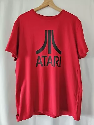 Buy Atari Red T-shirt Size 2XL Crew Neck Short Sleeve T-Shirt Top • 8£