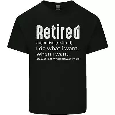 Buy Retired Definition Funny Retirement Mens Cotton T-Shirt Tee Top • 8.75£
