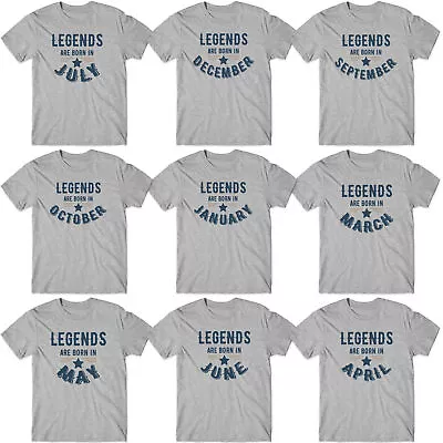 Buy Legends Are Born In Your Birth Month Unisex Kids Tee-Shirt • 9.99£