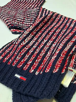 Buy Tommy Jeans Unisex Long Navy Scarf • 34.99£