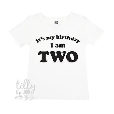 Buy It's My Birthday I Am Two T-Shirt, I Am Two Shirt, 2nd Birthday T-Shirt, Second • 15.27£