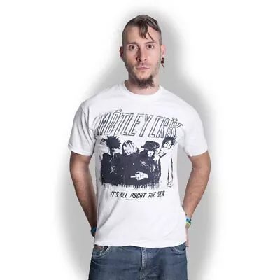 Buy Motley Crue 'Stencil' White T Shirt - NEW • 15.49£