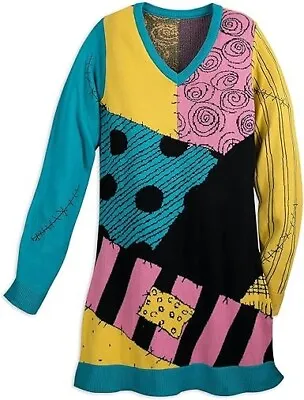 Buy Disney Nightmare Before Christmas Sally Knitted Sweater Dress Size XS New • 19.99£