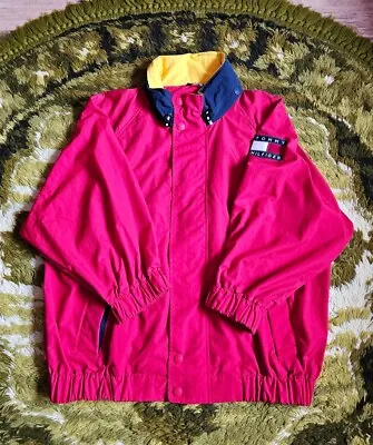 Buy Tommy Hilfiger Spellout Flag Logo Jacket Coat XL • 39.99£