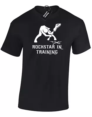 Buy Rockstar In Training Mens T-shirt Music Gift Guitarist Musician Guitar Player • 7.99£