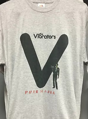 Buy The Vibrators - Pure Mania NEW Grey T-Shirt , Knox, Punk, Pistols, Clash, Damned • 15.95£