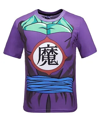 Buy Dragon Ball Z Piccolo T-Shirt All Over Costume Gamer Cosplay Retro DBZ Super • 10.99£