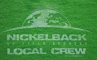 Buy Nickelback No Fixed Address 2015 Tour Local Crew Green T-shirt Xl Unworn • 21.70£