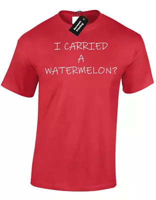 Buy I Carried A Watermelon Mens T Shirt Tee Funny Quote Classic • 7.99£