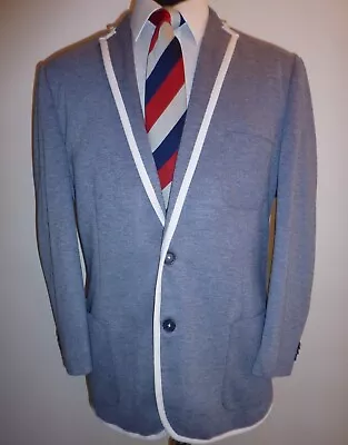 Buy Men's Blue White XXL 48 Chest Boating Rowing Blazer Suit Jacket Sport Coat • 84.99£