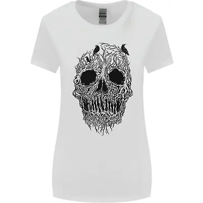 Buy Tree Skull Womens Wider Cut T-Shirt • 8.99£