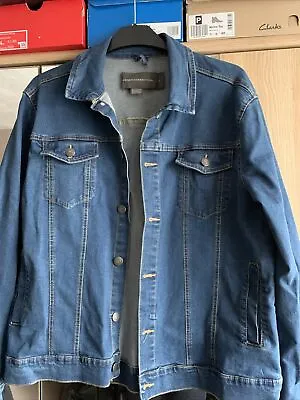 Buy FRENCH CONNECTION Mens Blue Denim Jacket Size Large • 14.99£