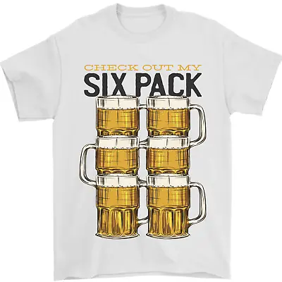 Buy Check Out My Alcohol Six Pack Funny Beer Mens T-Shirt 100% Cotton • 8.49£