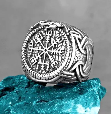 Buy Stainless Steel Viking Ring, Large Viking Ring, Mens Viking Ring, Statement Ring • 12.95£