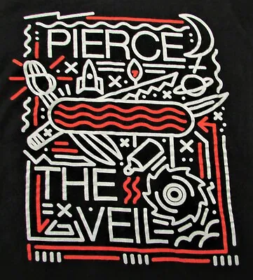 Buy 🤘 Vintage ✌ PIERCE THE VEIL ✌ Tour Rock Punk T Shirt Womens Concert Black Sz. M • 12.30£