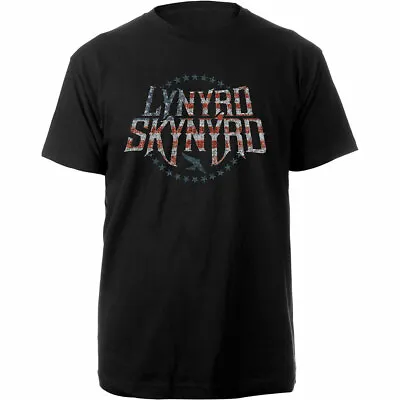 Buy Lynyrd Skynyrd 'Stars & Stripes' (Black) T-Shirt - NEW & OFFICIAL! • 14.89£
