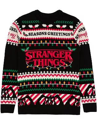 Buy Stranger Things Black Christmas Jumper (Unisex) • 38.99£