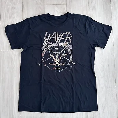 Buy SLAYER BAND T-shirt 80s Style Metal Official XL I Divine Intervention Death 666 • 13.99£