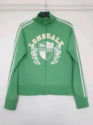 Buy Lonsdale Academy Ladies Size 10 Green 100% Cotton Jacket Good Clean Condition • 3.99£
