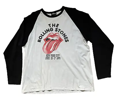 Buy The Rolling Stones Tour T-Shirt NYC June 1975 XL 2016 Musidor Label • 15£