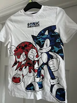 Buy Brand New Sonic The Hedgehog Character T-Shirt, Age 8-9rs • 5£