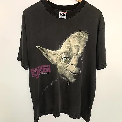 Buy Star Wars Yoda Return Of The Jedi Vintage Tshirt 1995 Size Large Acme Movie Tee • 107.45£