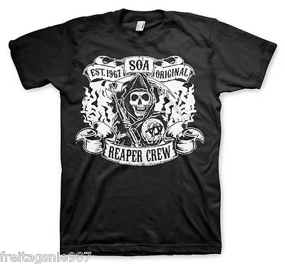 Buy Sons Of Anarchy Original Reaper Crew T-Shirt Officially Licensed • 28.32£