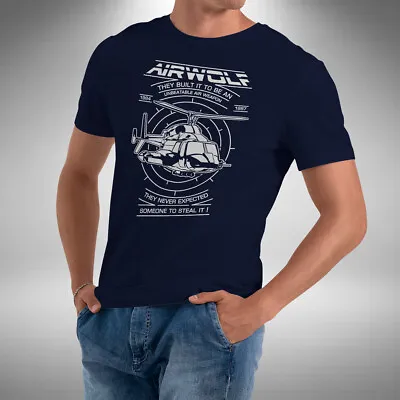 Buy Airwolf T-Shirt Classic 80s American TV Show Helicopter Santini Air • 10.99£
