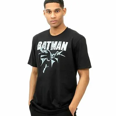 Buy Official DC Comics Mens Batman Glide T-shirt Black Sizes S - XXL • 9.99£