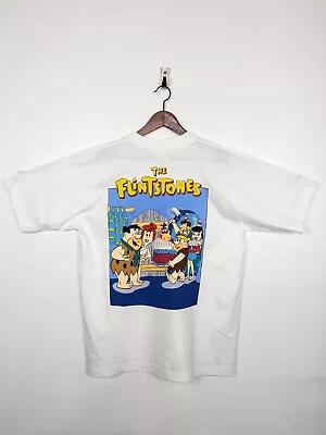 Buy Vintage The Flintstones White T-shirt XL Comics Excellent Condition • 30£