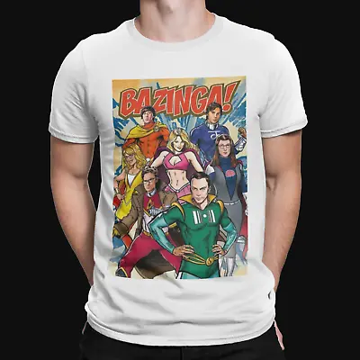 Buy Bazinga Comic T-Shirt - Retro - Big Bang Theory - TV -Film - Comedy - Sheldon • 8.39£