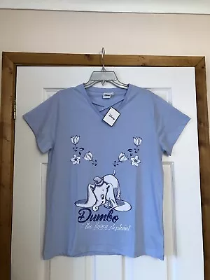 Buy New Ladies Disney Dumbo M Bnwt Blue Flying Elephant T-shirt Bnwt • 17.99£