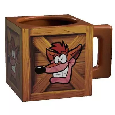 Buy Crash Bandicoot Crash Crate Mug Official Rare Activision Merch 1UP • 19.99£