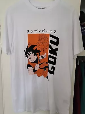 Buy Official Dragon Ball Z 'Goku' Graphic T-Shirt (White/Orange Size XL) • 15£