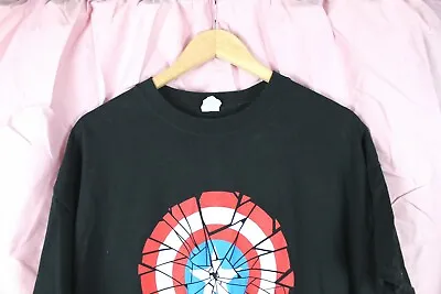 Buy Gildan Captain America T Shirt In Black Size XL • 8£