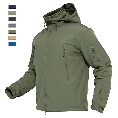 Buy Men's Waterproof Military Combat Jackets Soft Shell Winter Multi-Pockets Coats • 51.58£