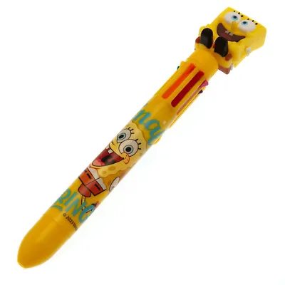 Buy SpongeBob SquarePants Multi Coloured Pen 8 Colours With Topper Official Merch • 8.99£